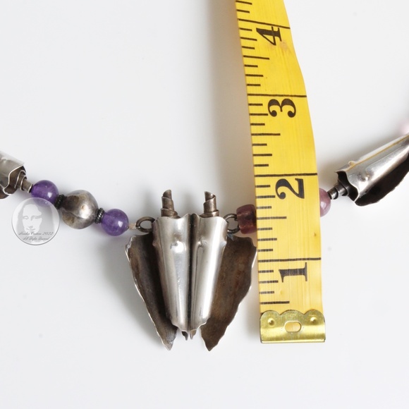 Vintage Necklace Semi Precious Stones Sterling Jeremy & Carrie Gicker 1980s HTF - Picture 10 of 13